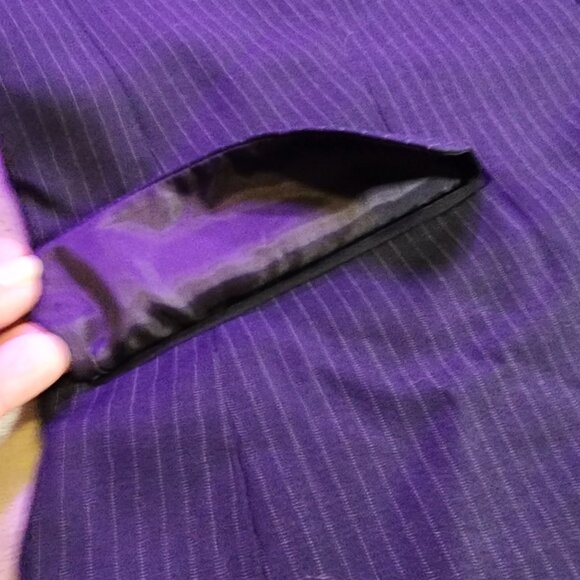 *NWT* New York & CO Suit Jacket women's sz 14 Navy with Gray stripe - Picture 4 of 13